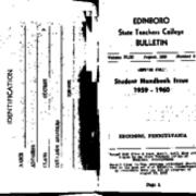 Student Handbook, 1959-1960