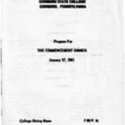 1961, Edinboro University Commencement