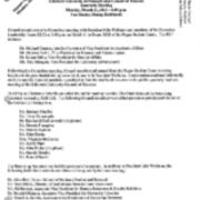 Minutes, 2013-03-11