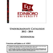 Catalog, 2012-2014- Addendum 2013