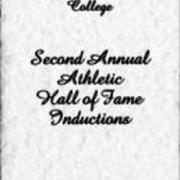 1983, Edinboro State College Second Annual Athletic Hall of Fame Inductions