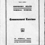 1912, Edinboro Commencement