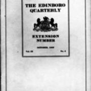 Catalog, 1922- October, The Edinboro Quarterly