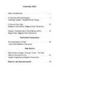 Janua Sophia, 2011, volume 13
