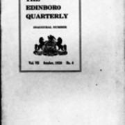 Catalog, 1920- October, The Edinboro Quarterly