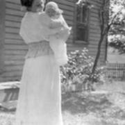 George Albert Amidon with adult, 1914