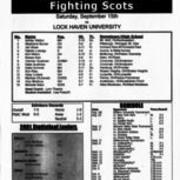 2001, Edinboro Volleyball vs. Lock Haven
