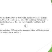 Increasing HCV Screening Utilizing Electronic Medical Records in a Family Practice Setting
