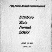 1915, Edinboro University Commencement