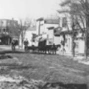 Meadville St. before 1895 in high wheel bicycle days