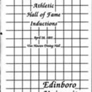 2001, Edinboro University Twentieth Annual Athletic Hall of Fame Inductions