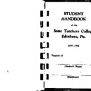 Student Handbook, 1955-1956