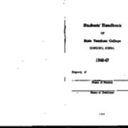 Student Handbook, 1946-1947