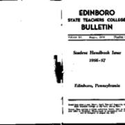 Student Handbook, 1956-1957
