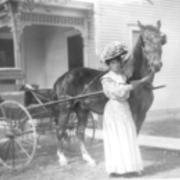 Nettie Wade at home - White's corners - Hobbs Lumber area