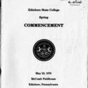 1976, Edinboro University Commencement