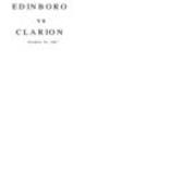 1967, Edinboro vs. Clarion