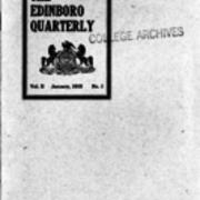 Catalog, 1915- January, The Edinboro Quarterly