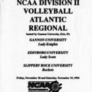 1994, NCAA DIVISION II VOLLEYBALL ATLANTIC REGIONAL