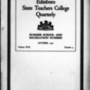 Catalog, 1930, Edinboro State Teachers College Quarterly