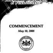 2008, Edinboro University Commencement