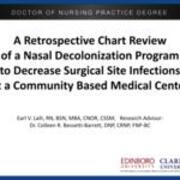 A Retrospective Chart Review of a Nasal Decolonization Program to Decrease Surgical Site Infections 