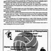 1997, Edinboro Volleyball vs. Clarion