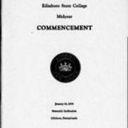 1970, Edinboro University Commencement