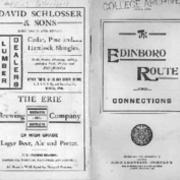Edinboro Trolley Route, 1903
