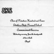 1907, Edinboro University Commencement