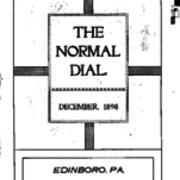 Normal Dial,1898, December