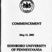 2002, Edinboro University Commencement