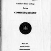 1974, Edinboro University Commencement