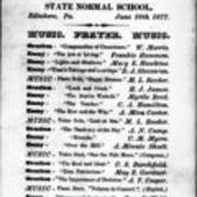 1877, Edinboro University Commencement