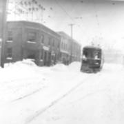 Edinboro street car station - left / typical cold Edinboro winter scene