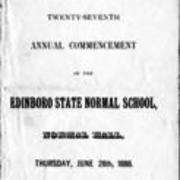 1888, Edinboro University Commencement