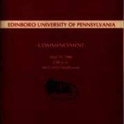 1986, Edinboro University Commencement