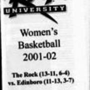 2001-2002  Edinboro Women's Basketball vs.Slippery Rock