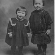 Carrie and Margaret as toddlers, ca. 1910-1912