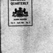 Catalog, 1915- April, The Edinboro Quarterly, Alumni Register