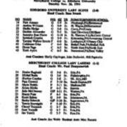 1991, Edinboro Women's Basketball vs. Mercyhurst 