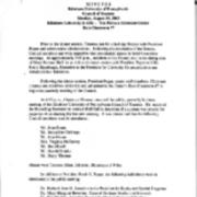 Minutes, 2003-08-19
