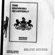 Catalog, 1917-April, The Edinboro Quarterly