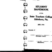 Student Handbook, 1953-1954