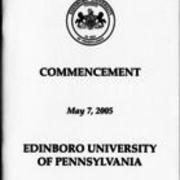 2005, Edinboro University Commencement