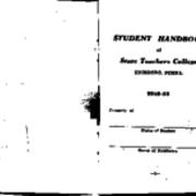 Student Handbook, 1952-1953