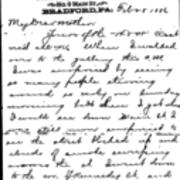 Correspondence, 1886-1887