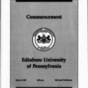 1989, Edinboro University Commencement