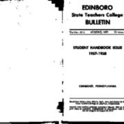 Student Handbook, 1957-1958