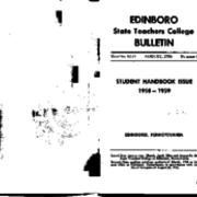 Student Handbook, 1958-1959
